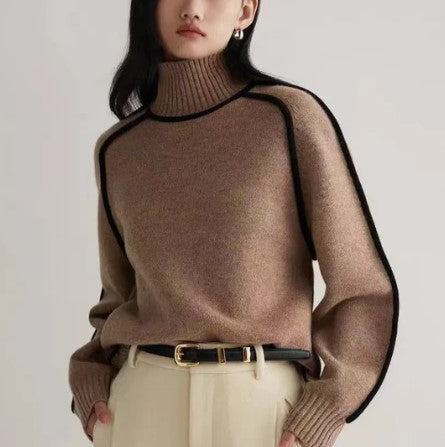 Aspen - pullover mit rollkragen