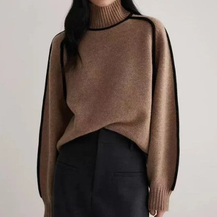 Aspen - pullover mit rollkragen