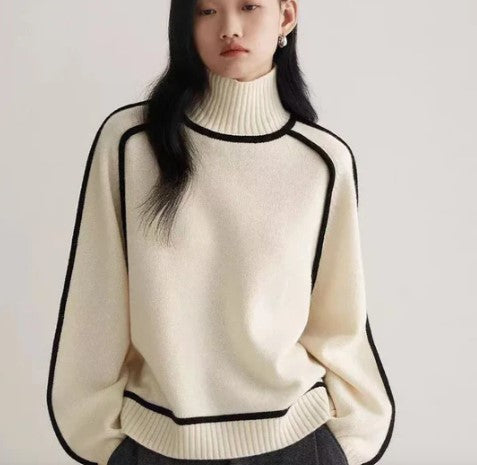 Aspen - pullover mit rollkragen