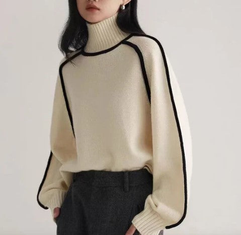 Aspen - pullover mit rollkragen