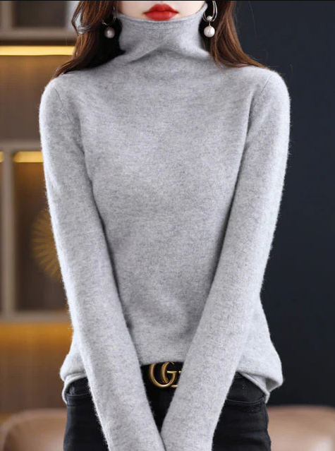 Helena winter-chic - rollkragenpullover aus reiner wolle für stilvolle eleganz