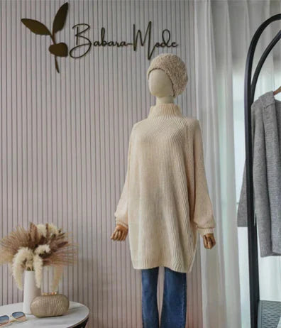 Madeline - bequemes winter-strickkleid