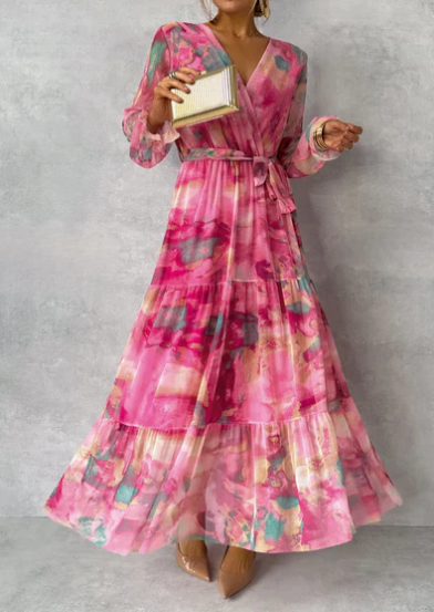 Evelyn - aquarell-traum-maxikleid