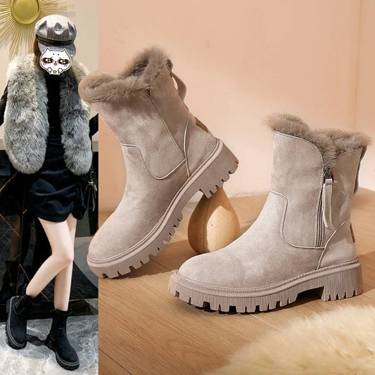 Tanja - knöchelhohe schneestiefel für damen