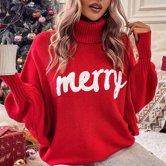 Emerie - warmer festlicher rollkragenpullover für damen