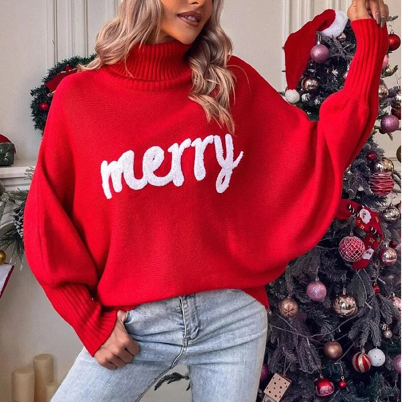 Emerie - warmer festlicher rollkragenpullover für damen