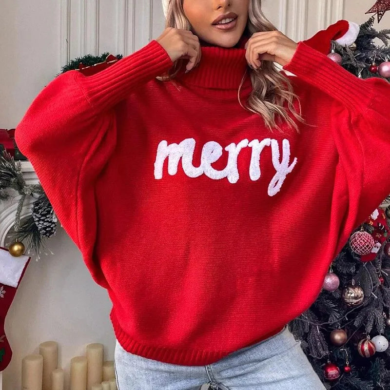 Emerie - warmer festlicher rollkragenpullover für damen
