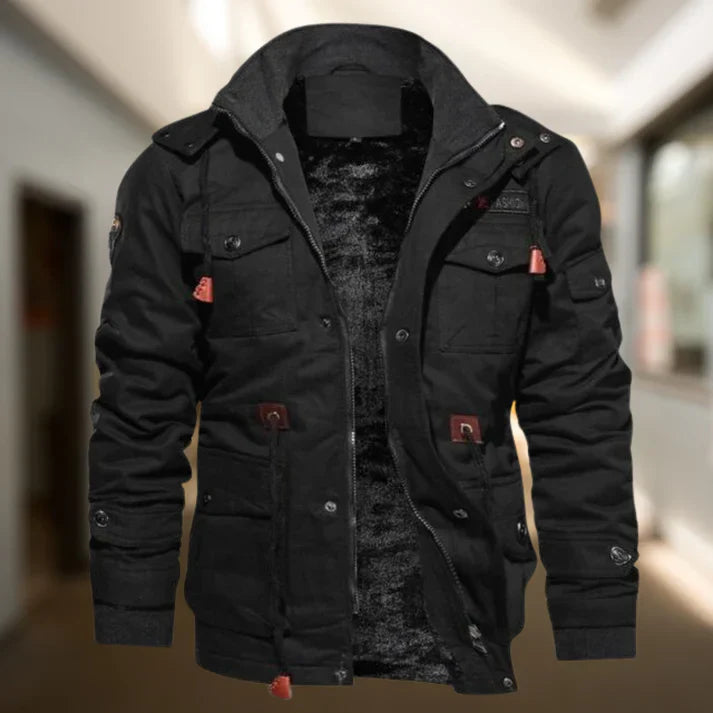 Exklusive bomberjacke mit weichem innenfutter für herren - perfekt für den alltag