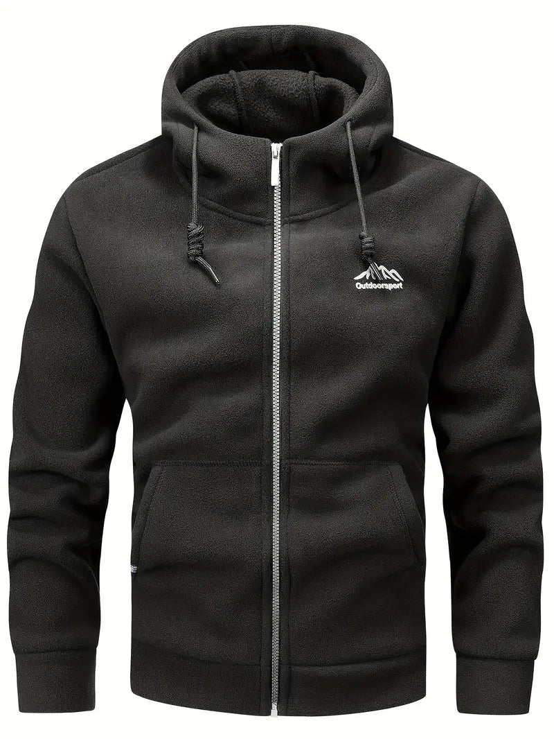 Jamir - warme fleecejacke für herren mit hapuze