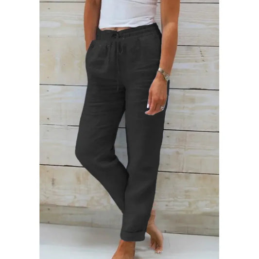 Stacy - stylische leinenhose für damen