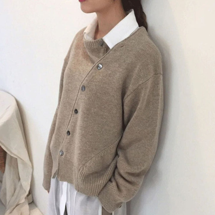 Buttonelegance - jacke mit Knopfverschluss für zeitlose eleganz