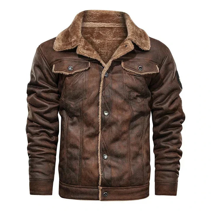 Werner - schlanke bomberjacke aus echtem leder