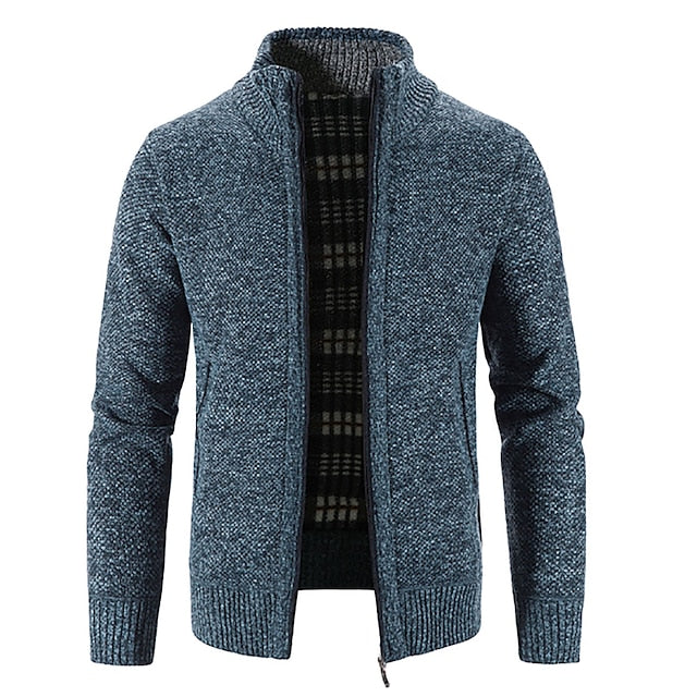 Ralph polo - stylischer zipper strickpullover für herren (italienisches design)
