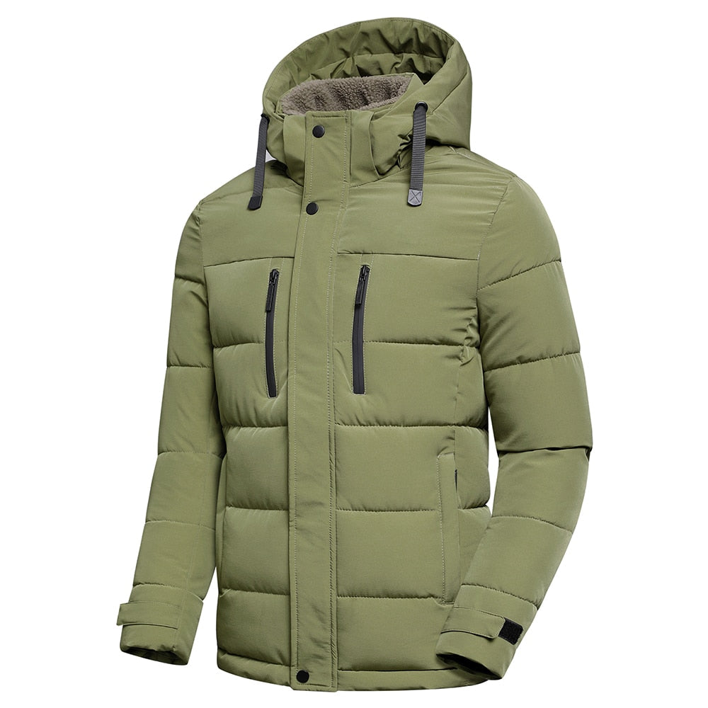 Veste d'hiver pour hommes avec capuche amovible-Klenti.fr