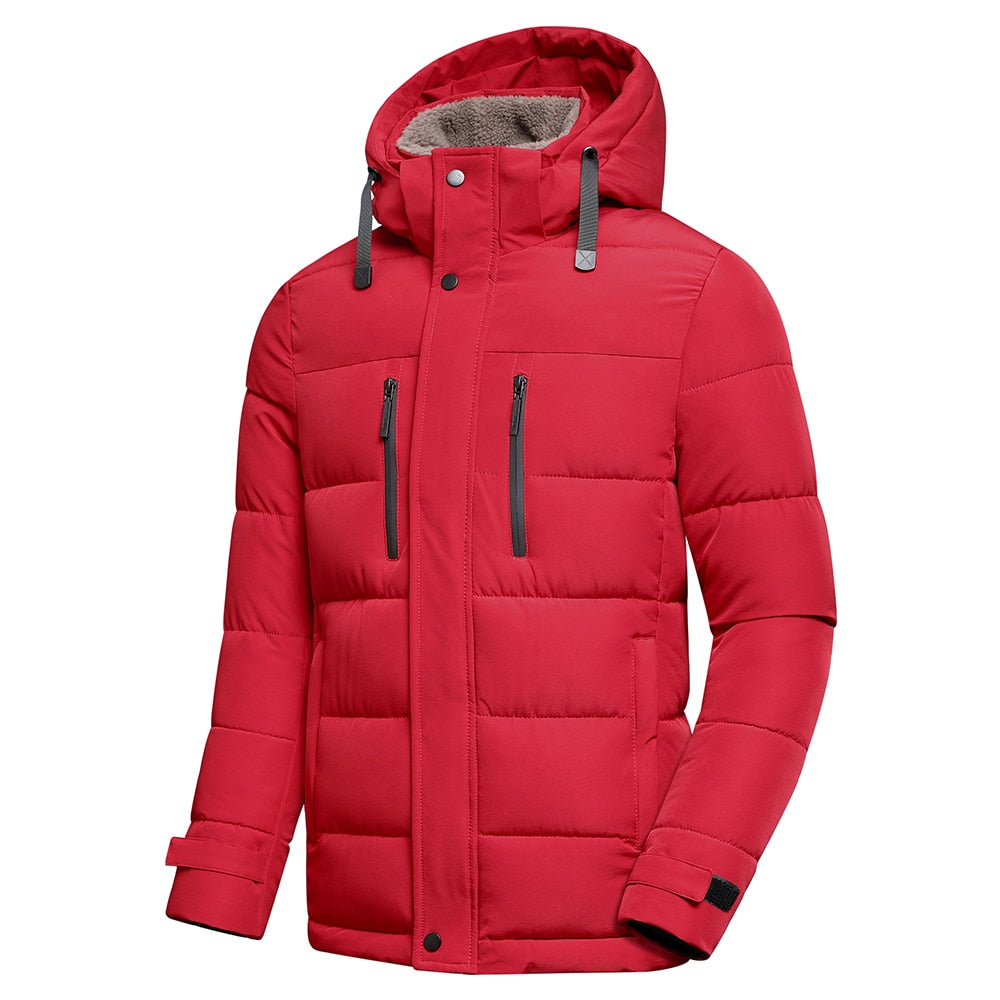 Veste d'hiver pour hommes avec capuche amovible-Klenti.fr