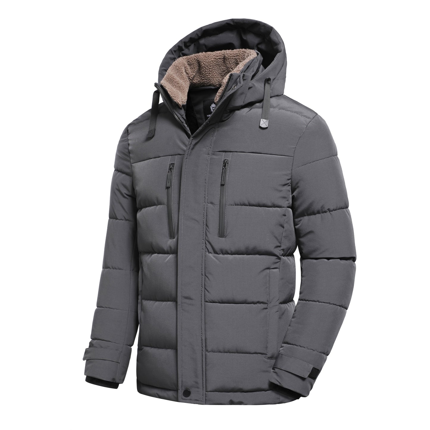Veste d'hiver pour hommes avec capuche amovible-Klenti.fr