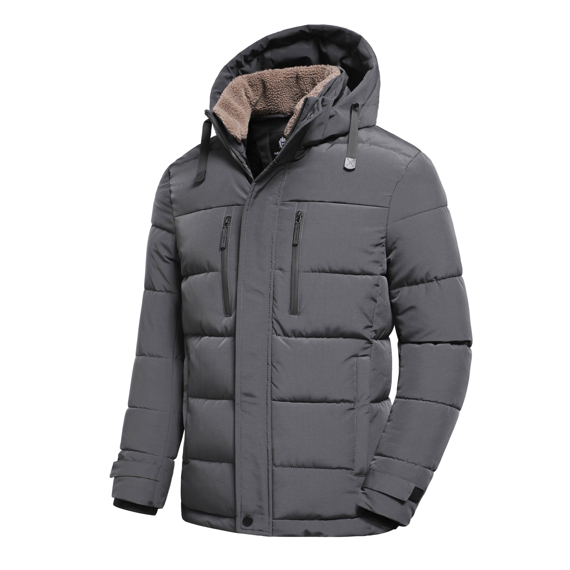 Veste d'hiver pour hommes avec capuche amovible-Klenti.fr